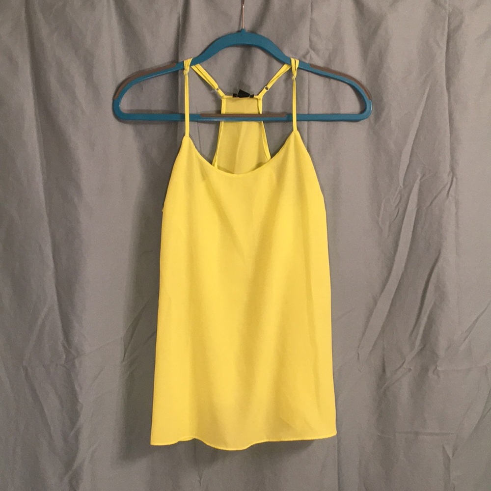 J. Crew Electric Yellow racer back tank